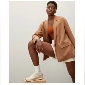 Everlane Easy Blazer Oversized, Size 2, Tan